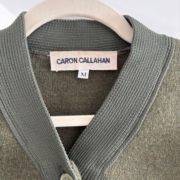 Caron Callahan Boiled Wool Cardigan Sweater - Picture 3 of 4